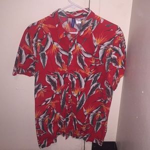 Hawaiian button up shirt